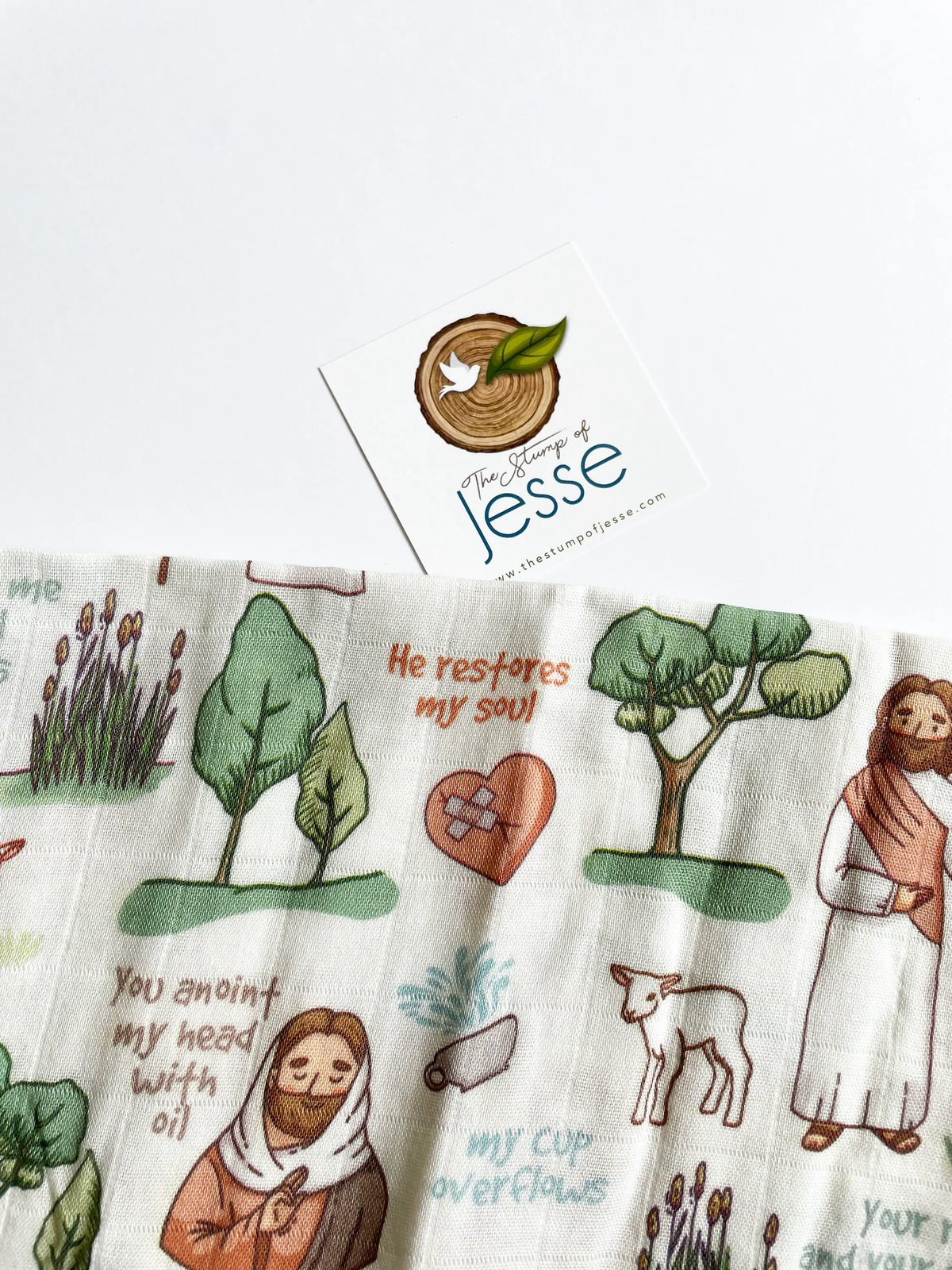 The Good Shepherd Bamboo Muslin Swaddle