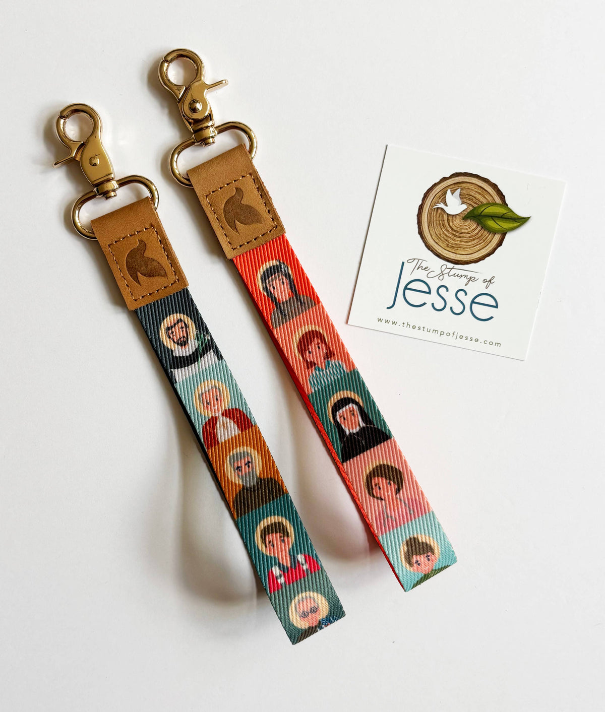 Saints Wristlet Keychain