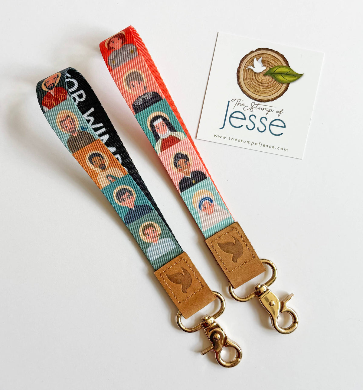 Saints Wristlet Keychain