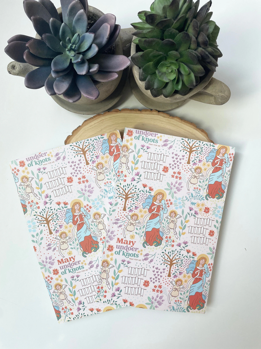 Mary Undoer of Knots Notebook