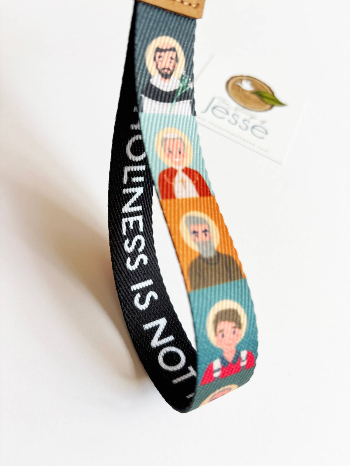 Saints Wristlet Keychain
