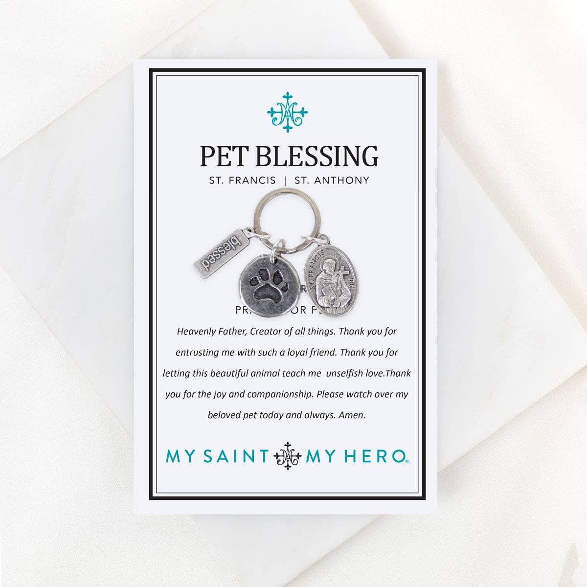 Saints Francis and Anthony Pet Blessing Tag
