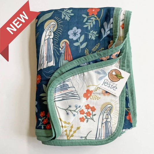 Our Lady of Lourdes 8-Layer Bamboo Quilt