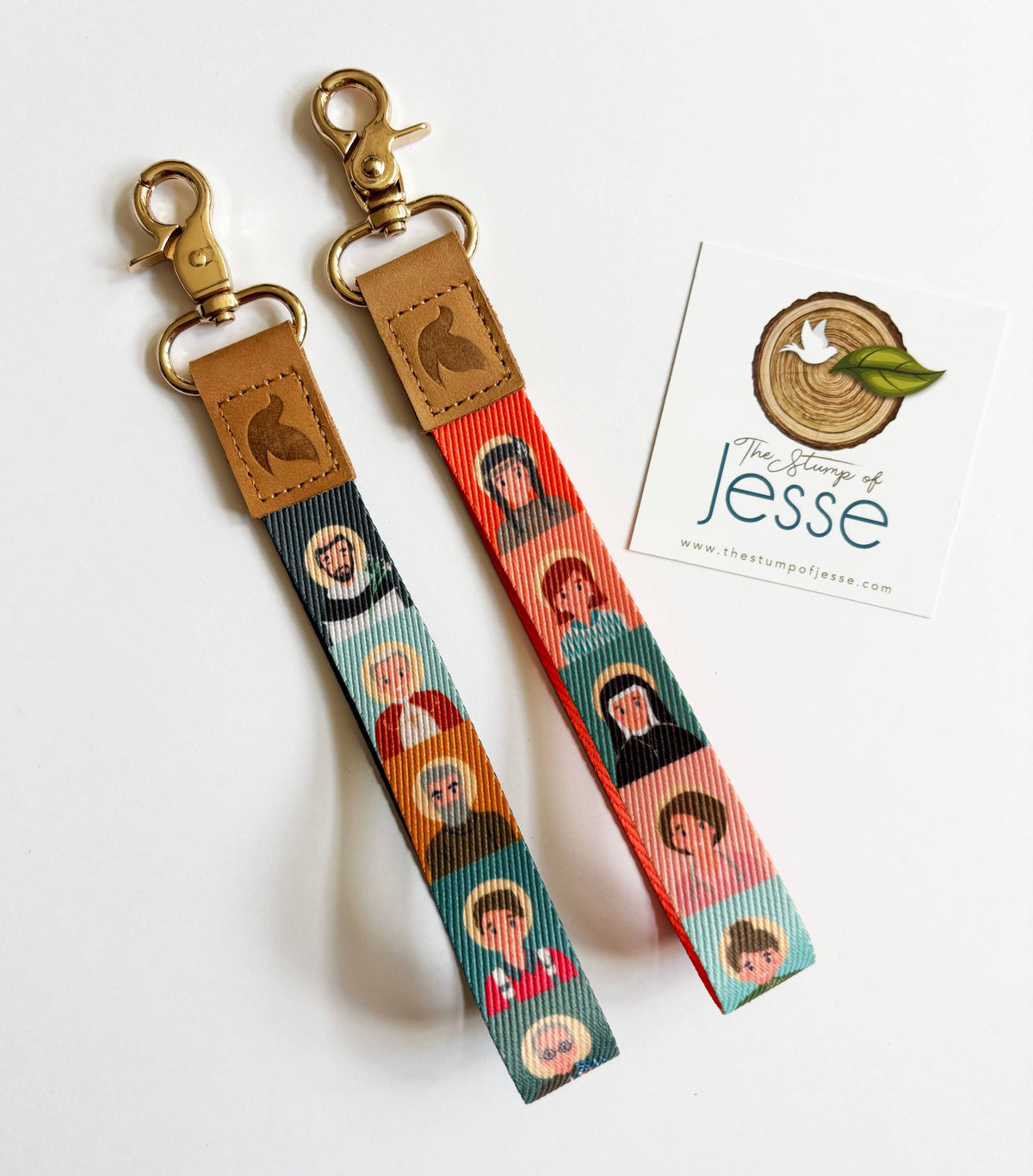 Saints Wristlet Keychain