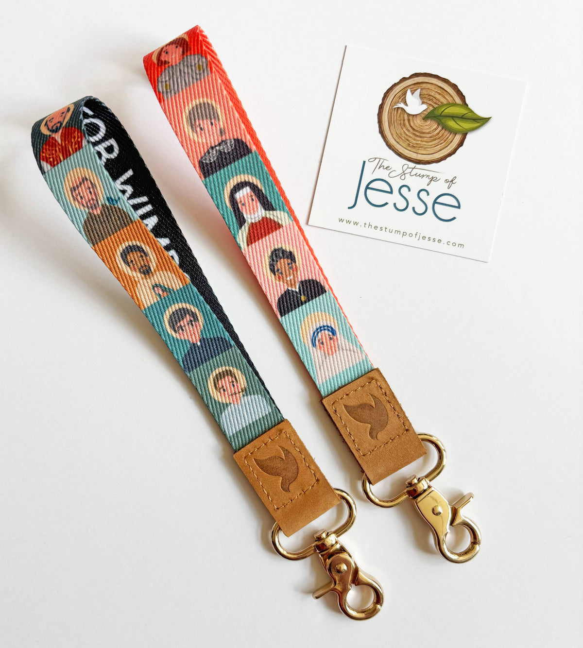 Saints Wristlet Keychain
