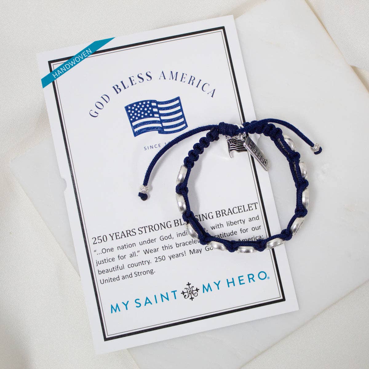 God Bless America Benedictine Blessing Bracelet